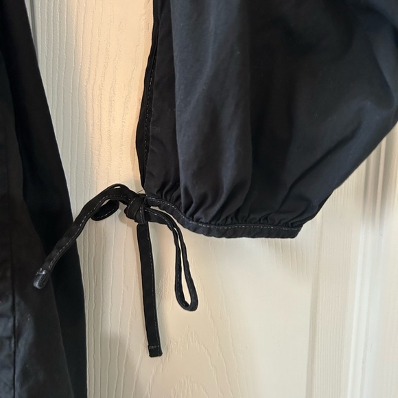 J-Crew Tie Sleeve Button-Front Dress in Cotton Poplin - Picture 5 of 5